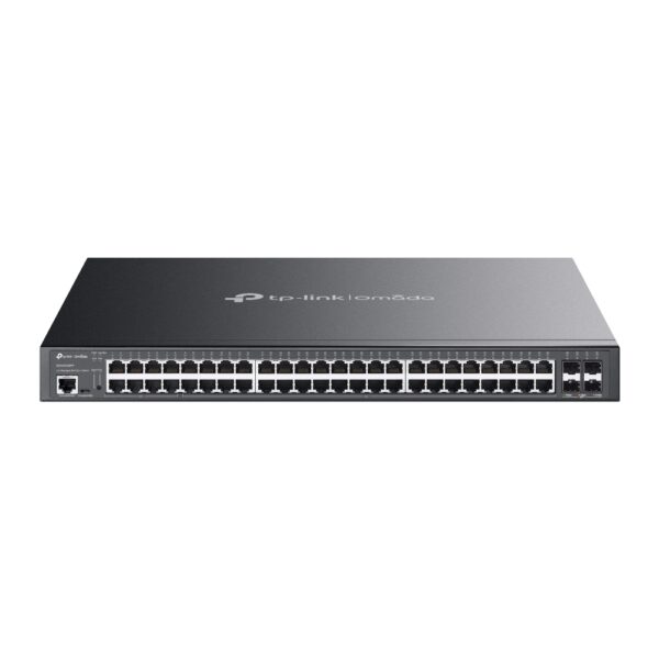 Omada Switch Managed con 48 Porte Gigabit e 4 Porte 10GE SFP+ L2+ con 40 porte PoE+ e 8 porte PoE++ SG3452XMPP