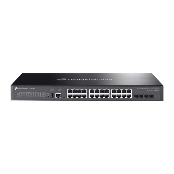 Omada Switch Managed L3 Stackable Lite con 24 porte Gigabit e con 4 slot 10G SG5428X
