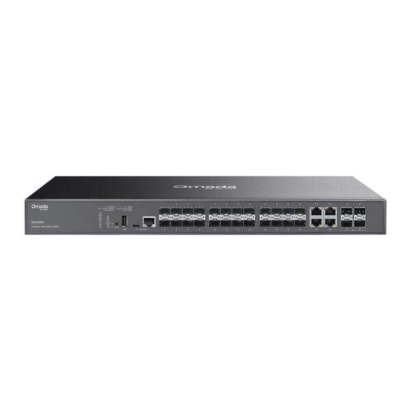 Omada Campus 24-Port SFP Stackable Lite L3 Managed Switch with 4× 10G Slots SG5428XF