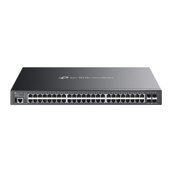 Omada Switch Managed L3 Stackable Lite con 48 porte Gigabit PoE++ e 4× slot 10G SG5452XMPP