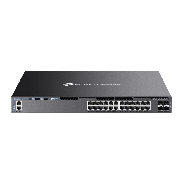 SG6428XHP-1 Omada Switch Managed L3 Stackable con 24 Porte Gigabit PoE+ e 4 Slot 10G SG6428XHP - immagine 1