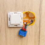 Shelly Mini 1 GEN3 2PACK- Smart Relay contatto pulito 8A AC/DC WiFi/BT/Matter. Colore blu - immagine 4