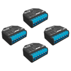 Shelly Plus 2PM - FOUR PACK Smart Relay Tapparelle 16A AC/DC WiFi + PM. Colore nero - immagine 2