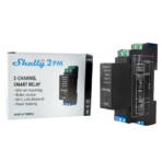 Shelly Pro 2PM - IP Smart Relay DIN 2ch. LAN/WiFi/BT + PM. Colore nero - immagine 5