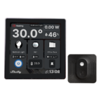 Shelly Wall Display + Sensore H&T - Pannello con Display touch Nero. Colore nero - immagine 2