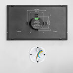 Shelly Wall Display XL Black - Display Digitale Nero XL. Colore nero - immagine 4