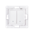 Shelly Wall Switch 2 - Pulsanti filari da parete 2 tasti bianco con supp relay. Colore bianco - immagine 2