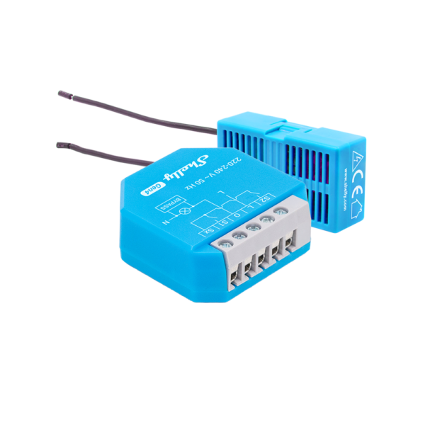 Shelly 1L Gen4 WiFi/BT/Zigbee - Relè da incasso 1 canale 200 W SENZA NEUTRO - Bypass incluso