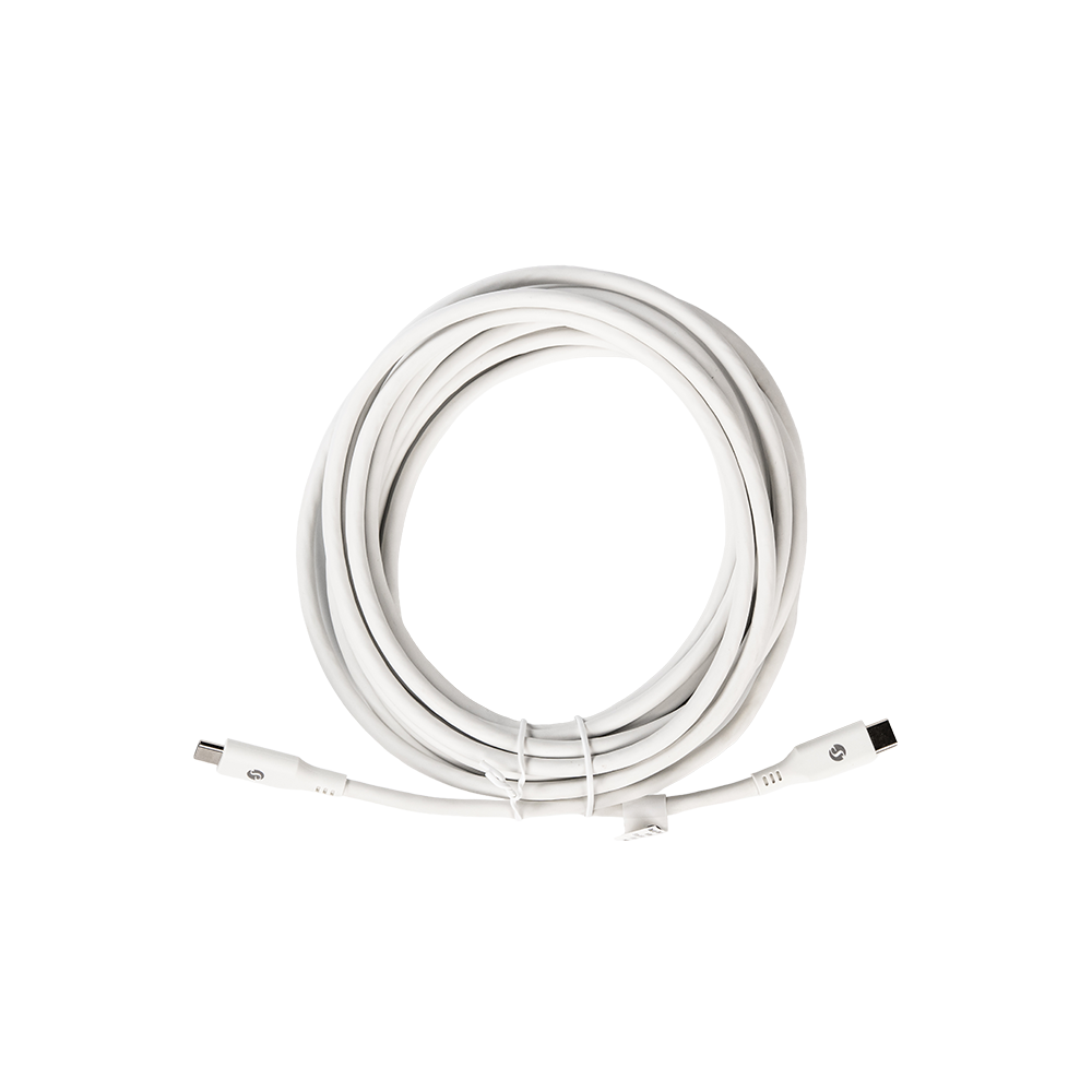 Shelly-5m-White-Cable-_ain-image.png Shelly Cavo USB-C / USB-C 100 W Bianco - 5 metri - immagine 1