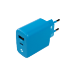 Shelly GaN Charger 65 W Blu - Alimentatore USB-C da rete, tecnologia GaN
