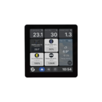 Shelly Wall Display X1i Nero - Pannello touch da parete 720×720 Android 11 con base di alimentazione