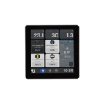 Shelly Wall Display X1i Nero - Pannello touch da parete 720×720 Android 11 con base di alimentazione