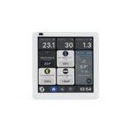 Shelly Wall Display X1i Nero - Pannello touch da parete 720×720 Android 11 con base di alimentazione - immagine 2