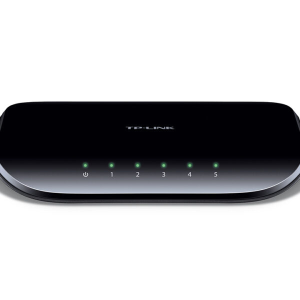 Switch unmanaged 5 porte Gigabit, case plastico