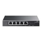 Switch unmanaged 5 porte Gigabit alimentato PoE (1 PoE++ IN + 4 PoE+ OUT 66 W)