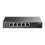 Switch unmanaged 5 porte Gigabit alimentato PoE (1 PoE++ IN + 4 PoE+ OUT 66 W)