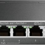 Switch unmanaged 6 porte Gigabit (1 PoE++ + 3 PoE+ 64 W)