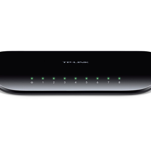 Switch unmanaged 8 porte Gigabit, case plastico
