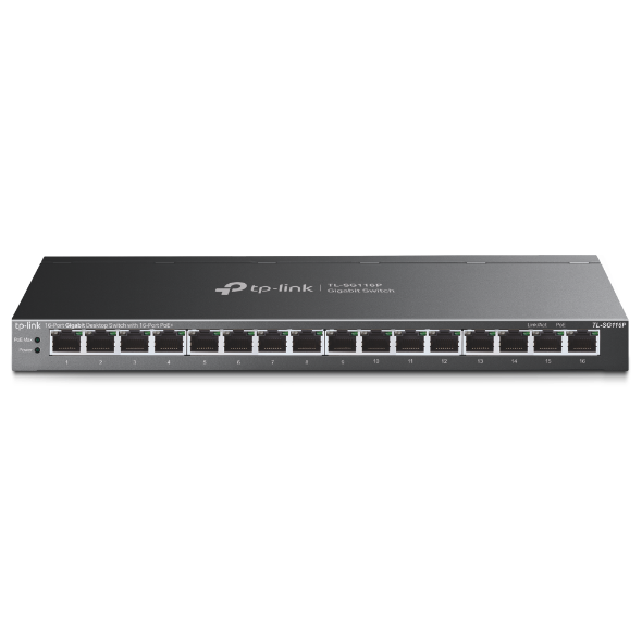 TL-SG116P-1 Switch unmanaged 16 porte Gigabit (16 PoE+ 120 W) - immagine 1