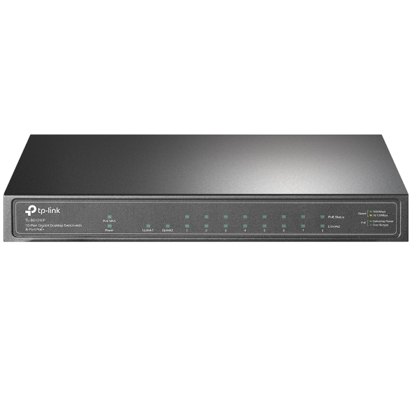 TL-SG1210P-1 Switch unmanaged 10 porte Gigabit (8 PoE+ 63 W + 1 SFP) - immagine 1