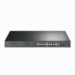 Switch unmanaged 18 porte Gigabit (16 PoE+ 250 W + 2 SFP combo), rack 19 pollici