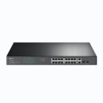 Switch unmanaged 18 porte Gigabit (16 PoE+ 250 W + 2 SFP combo), rack 19 pollici