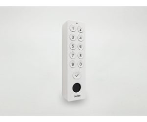 Tastierino biometrico Tedee Keypad PRO bianco con PIN e impronta digitale