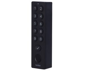 Tastierino biometrico Tedee Keypad PRO nero con PIN e impronta digitale