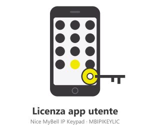 Licenza app utente Nice MyBell IP Keypad MBIPIKEYLIC