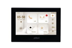 Monitor interno IP 7" touch PoE, nero