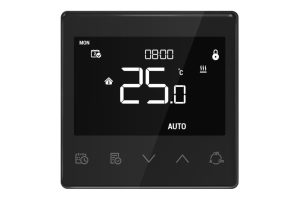 Termostato da incasso Warm-Control per valvole di riscaldamento Z-Wave, nero
