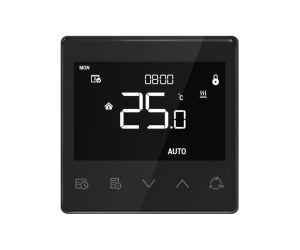Termostato da incasso Warm-Control per valvole di riscaldamento Z-Wave, nero