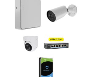 Promo Ajax Videosorveglianza - NVR 8ch + BulletCam + TurretCam