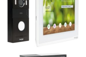 Kit videocitofonico IP monofamiliare 1 tasto retroilluminato