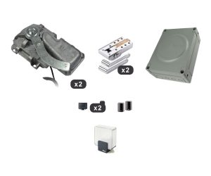 Kit Nice L-Fab 24HS interrato per cancelli a battente con ante fino a 4 m o 400 kg
