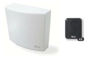 Kit elettronica Nice per serrande: centrale MC200, 2 trasmettitori ON2E e fotocellule EPS