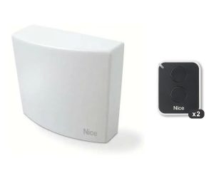 Kit elettronica Nice per serrande: centrale MC200, 2 trasmettitori ON2E e fotocellule EPS