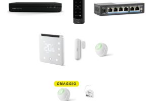 Pack B&B PRO Canale: Yubii Home Pro, tastierino accessi PoE e dispositivi Z-Wave per struttura ricettiva multi-camera